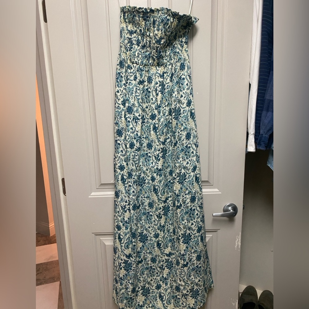 Faherty Brand Margarita Dress In Blue Aviary